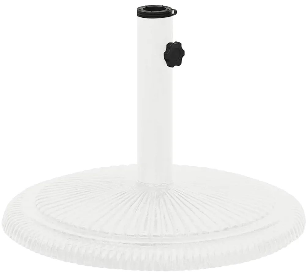 vidaXL Βάση Ομπρέλας Λευκή 45 x 45 x 30 εκ. από Χυτοσίδηρο