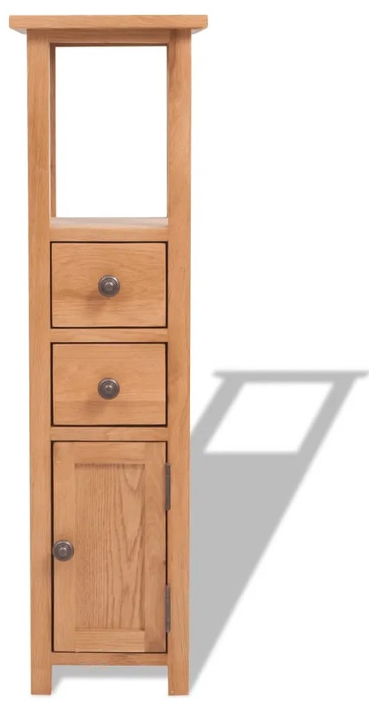 vidaXL Έπιπλο Γωνιακό 26 x 26 x 94 εκ. από Μασίφ Ξύλο Δρυός