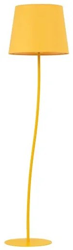 Επιδαπέδιο Φωτιστικό 1xE27 Ύφασμα Nicola TK Lighting-6645-Κίτρινο 6645