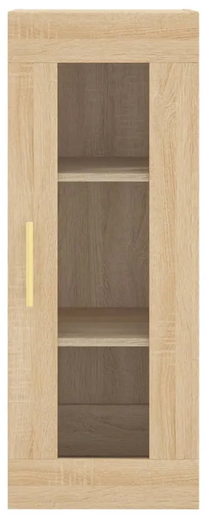 vidaXL Μπουφές Sonoma δρυς 34,5 x 34 x 180 εκ. από Επεξεργασμένο Ξύλο