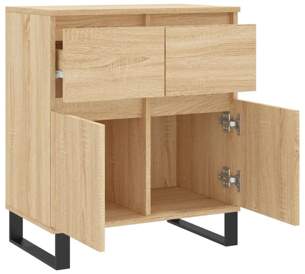 vidaXL Συρταριέρα Sonoma Δρυς 60x35x70 εκ. Επεξεργασμένο Ξύλο