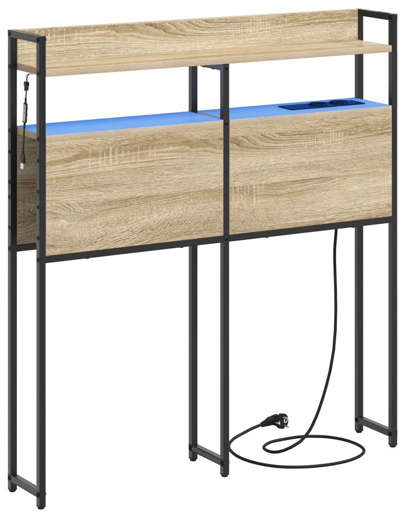 vidaXL Κεφαλάρι Αποθήκης Sonoma Oak 90 εκ. Επεξεργασμένο ξύλο
