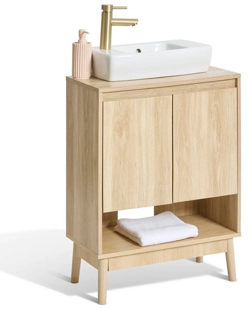 Ντουλάπι Μπάνιου Με Ράφι Για Νιπτήρα (60x30x80) F-V Abana 193678