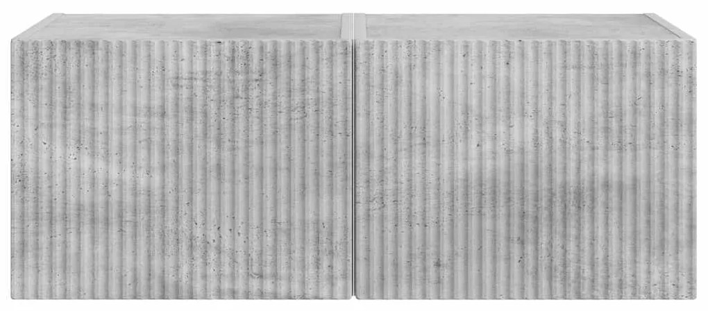 vidaXL Ντουλάπι Τηλεόρασης Τοίχου 2 pcs Σκυρόδεμα 60 x 31 x 29.5 εκ