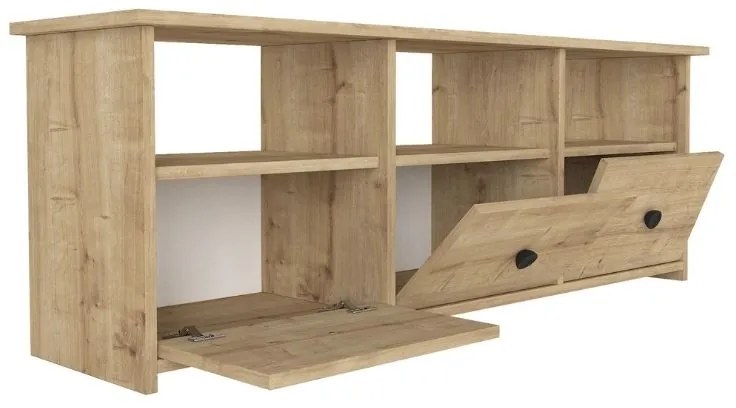 Έπιπλο τηλεόρασης Mahen Megapap χρώμα sapphire oak 140x35x49,8εκ. - GP042-0262,1