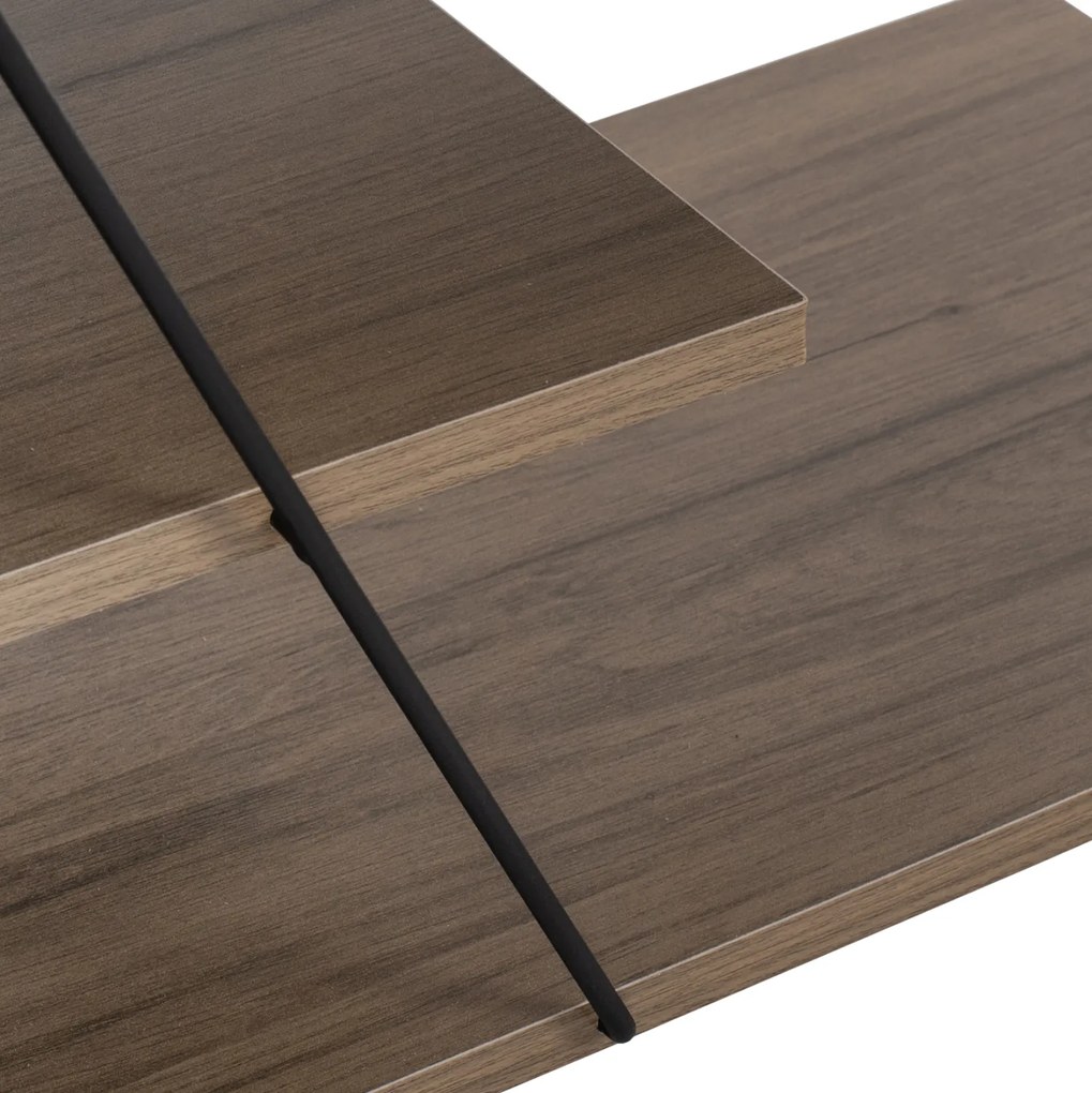 Έπιπλο Τηλεόρασης Tars Μελαμίνη Olive Grey 120x32x33Υεκ.