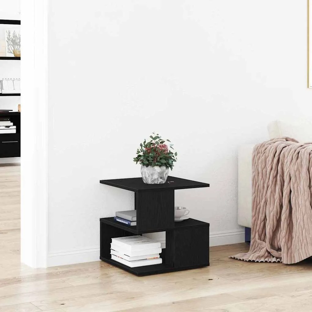 vidaXL Τραπέζι Ψηλού Σαλονιού Μαύρο Δρυς 40x40x40 εκ. Φτιαγμένο από Ξύλο