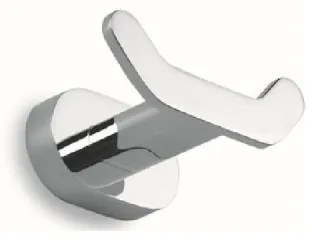 Karag 75055 New Oval Άγκιστρο μπάνιου διπλό Ασημί