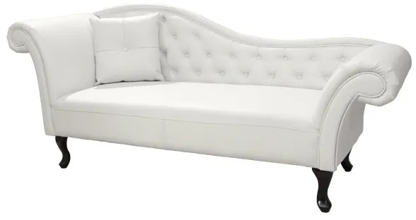 ΑΝΑΚΛΙΝΔΡΟ T.CHESTERFIELD NIOVI HM3007.02 PU ΛΕΥΚΟ-ΜΑΥΡΑ ΠΟΔΙΑ 190x61x84Yεκ.