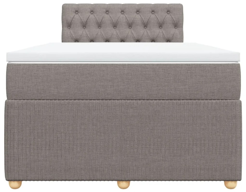 ΚΡΕΒΑΤΙ BOXSPRING ΜΕ ΣΤΡΩΜΑ TAUPE 120X190 ΕΚ. ΥΦΑΣΜΑΤΙΝΟ 3289706