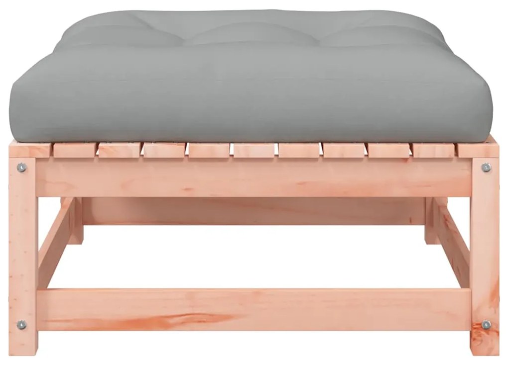 vidaXL Υποπόδια Κήπου με Μαξιλάρια 2 τεμ. από Μασίφ Ξύλο Ψευδοτσούγκας