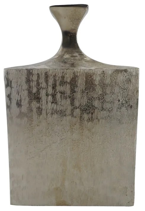 FLASCHE ΒΑΖΟ ΑΛΟΥΜΙΝΙΟ ΑΣΗΜΙ 18x9xH28cm - 019145