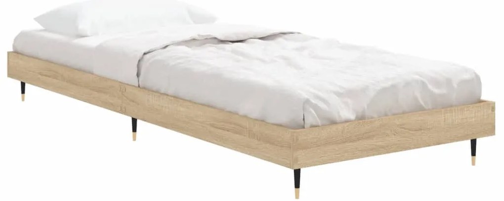 vidaXL Πλαίσιο Κρεβατιού Χωρ. Στρώμα Sonoma Δρυς 75x190εκ Επεξ. Ξύλο