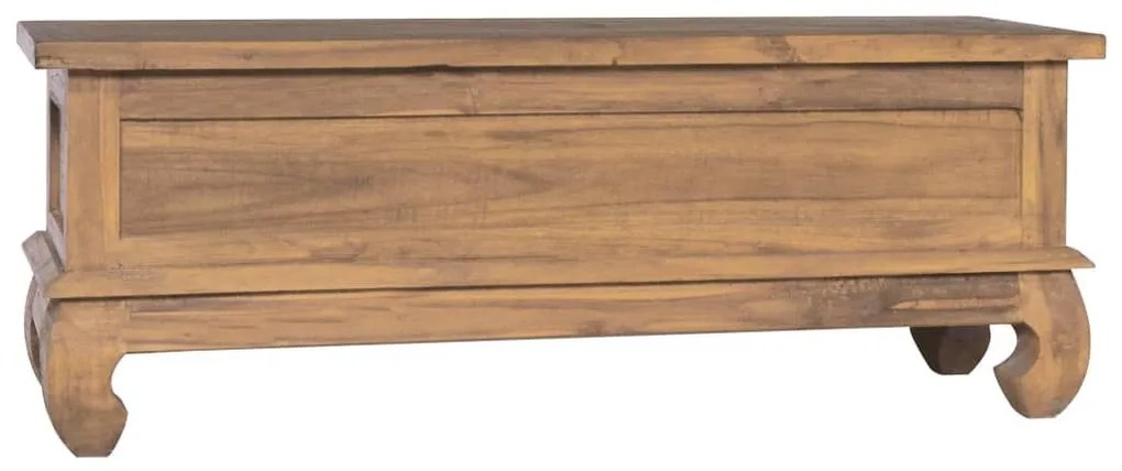 Έπιπλο Τηλεόρασης 110x35x40 εκ. από Μασίφ Ξύλο Teak - Καφέ