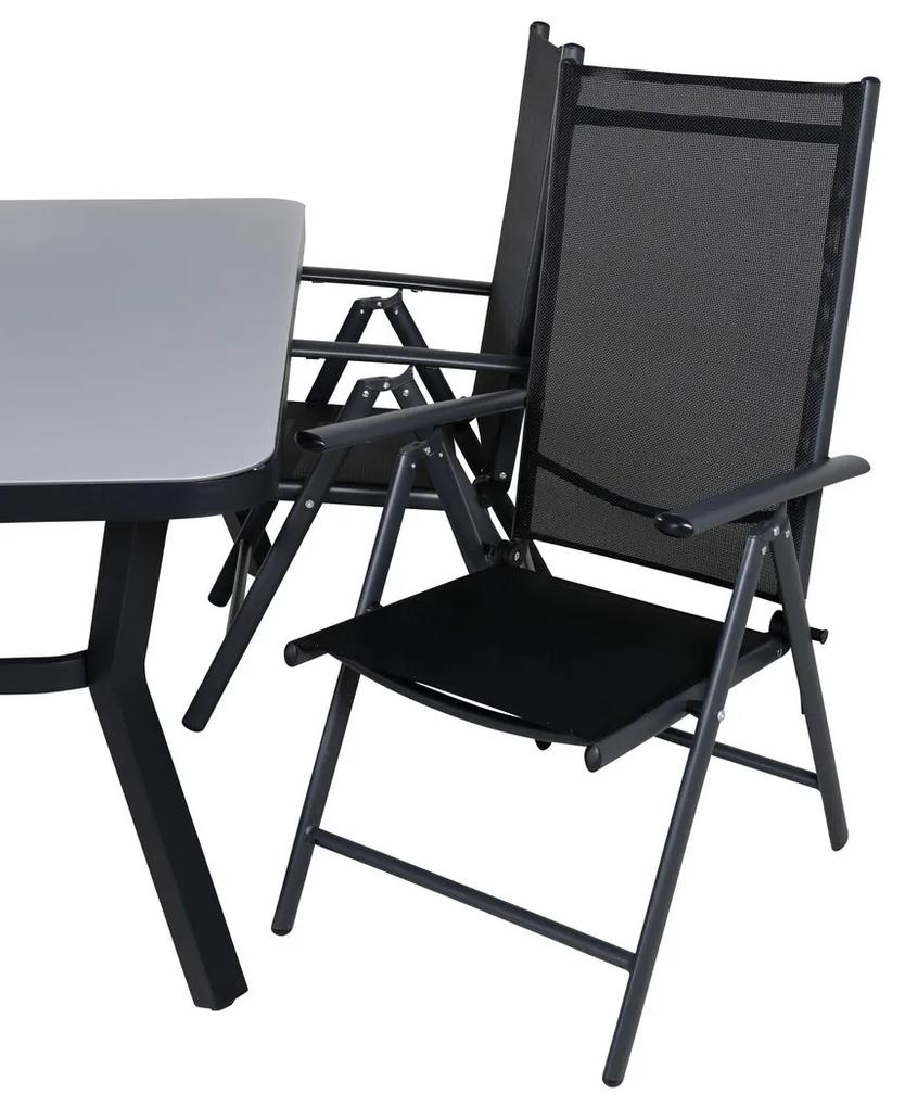 Σετ Τραπέζι και καρέκλες Dallas 2119, Spraystone, Ύφασμα, Μέταλλο | Epipla1.gr