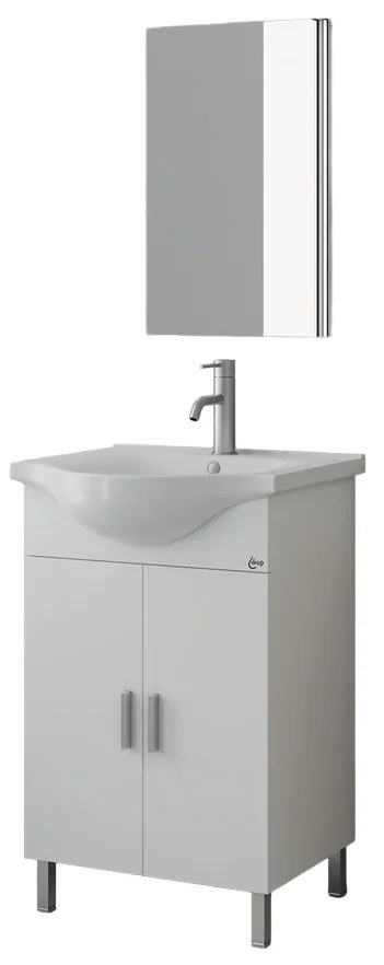 Σετ μπάνιου LUNA 55 SLIM Λευκό