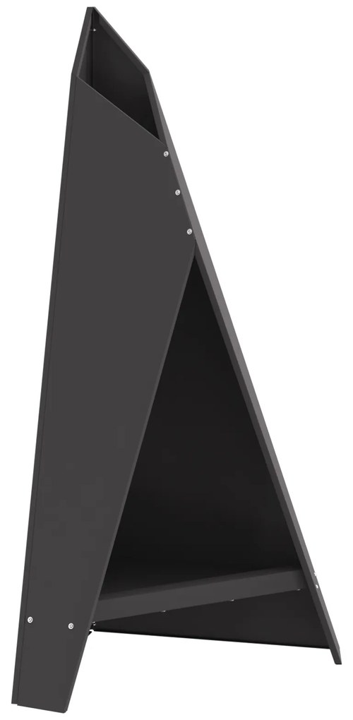 vidaXL Φωτιά Πυραμίδα 58x36x100 εκ. Ανοξείδωτο Χάλυβα