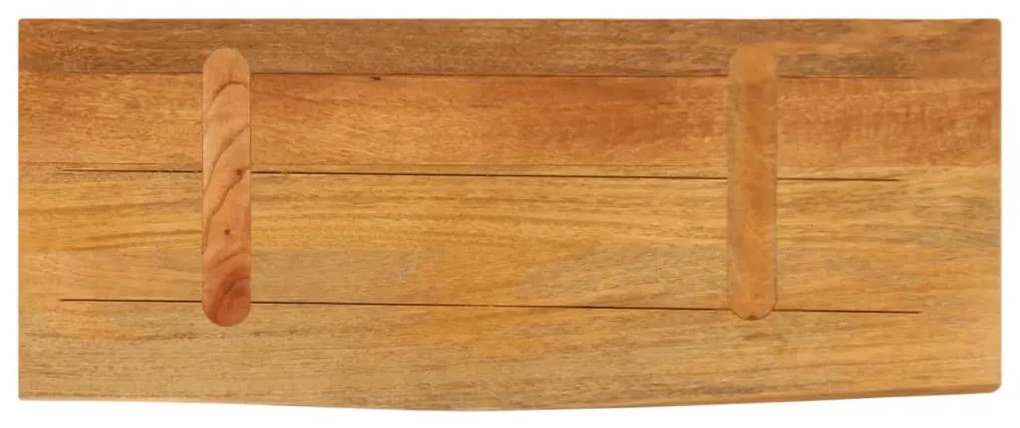 vidaXL Επιφάνεια Τραπεζιού 70x30x3,8 εκ. Live Edge Μασίφ Ξύλο Μάνγκο