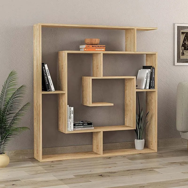 ΒΙΒΛΙΟΘΗΚΗ LABIRENT MEGAPAP ΧΡΩΜΑ ΦΥΣΙΚΟ ΟΞΙΑΣ 125X22X129ΕΚ.