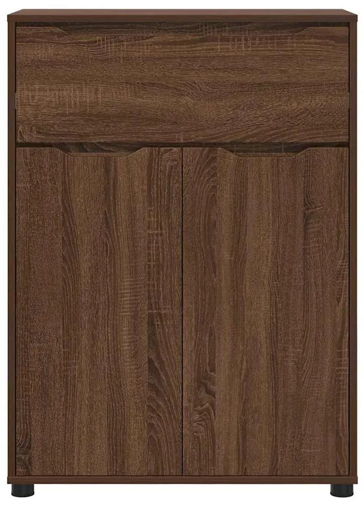 vidaXL Ντουλάπι Μπάνιου με συρτάρι Καφέ δρυς 72,5 x 36,5 x 100 εκ