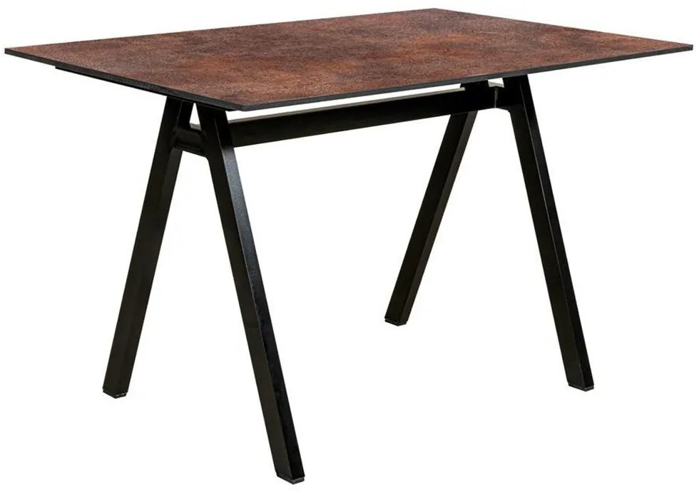 Τραπέζι Παραλ/μο Αλουμινίου Hpl 22522 160x90x75cm Black-Brown