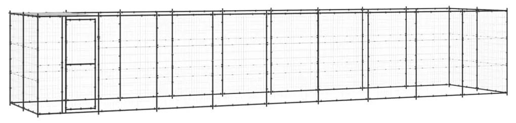 Κλουβί Σκύλου Εξωτ. Χώρου με Στέγαστρο 21,78 μ² από Ατσάλι