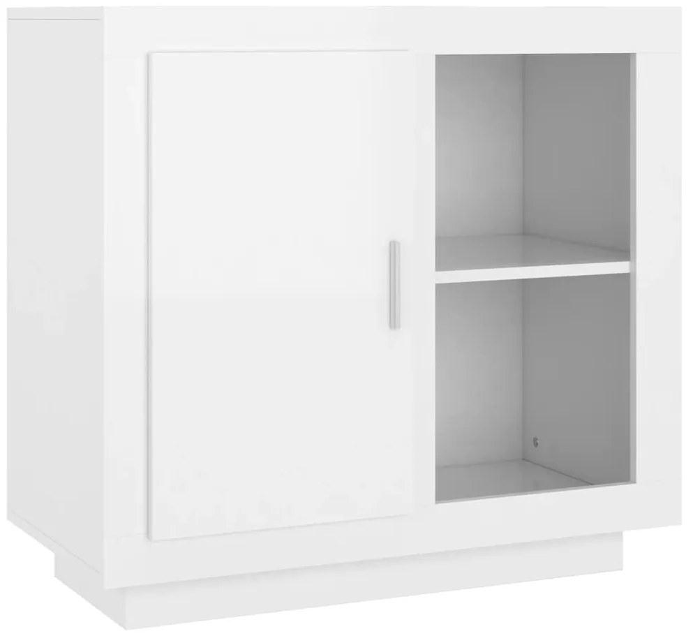 vidaXL Συρταριέρα Γυαλιστερό Λευκό 80 x 40 x 75 εκ.
