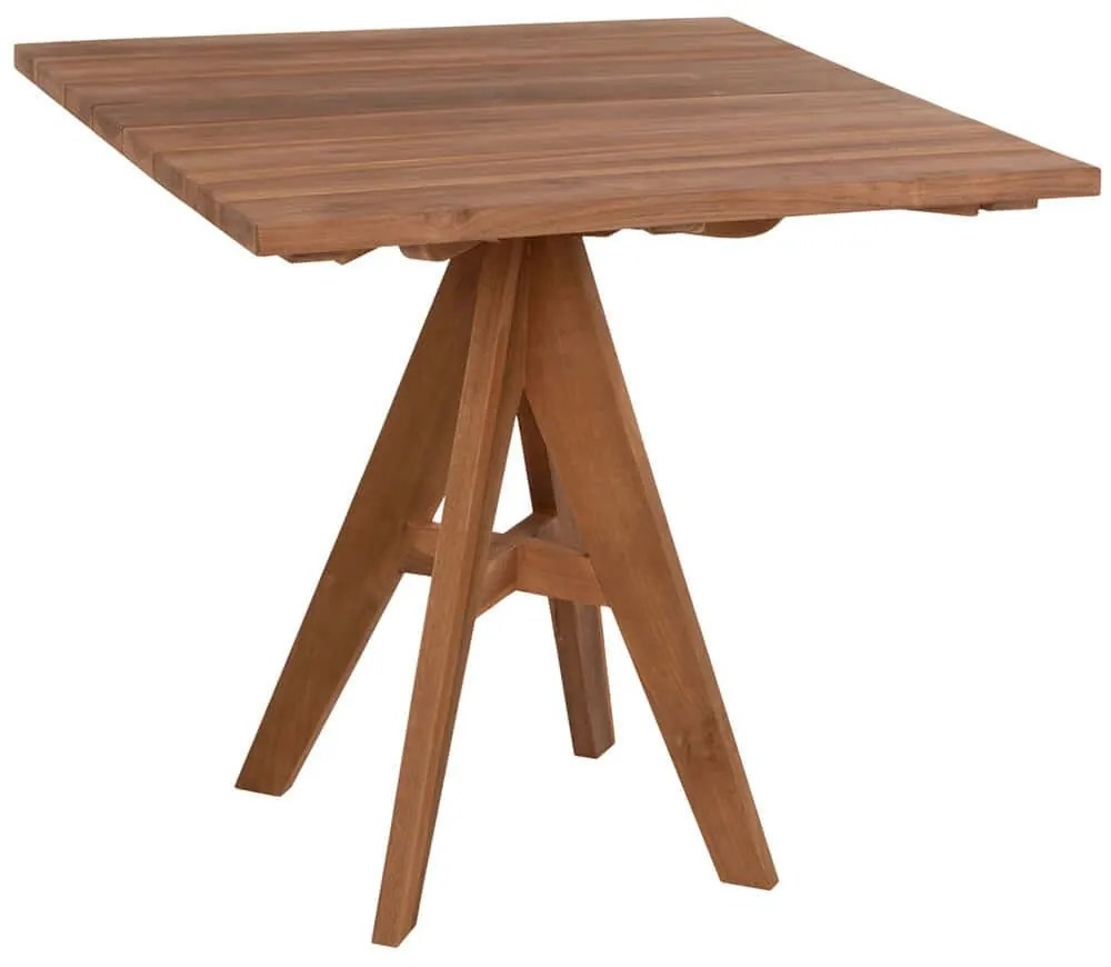 Τραπέζι Κήπου Leo HM9622.11 80x80x75cm Natural