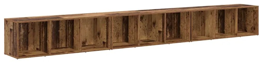 vidaXL Ντουλάπι TV 3 pcs Παλαιό ξύλο 37 x 35 x 107.5 εκ