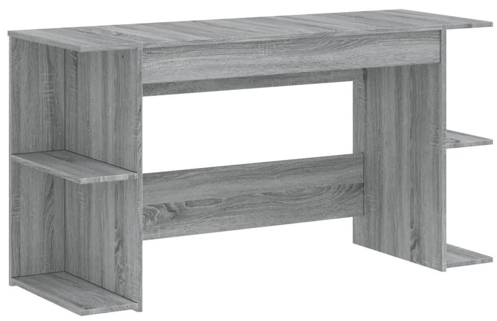 vidaXL Γραφείο Γκρι Sonoma 140 x 50 x 75 εκ. από Επεξεργασμένο Ξύλο