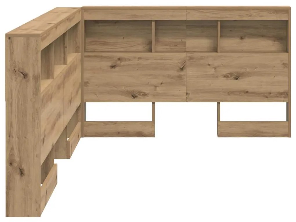 vidaXL Κεφαλάρι Αποθήκης artisan δρυς 120 cm Επεξεργασμένο ξύλο