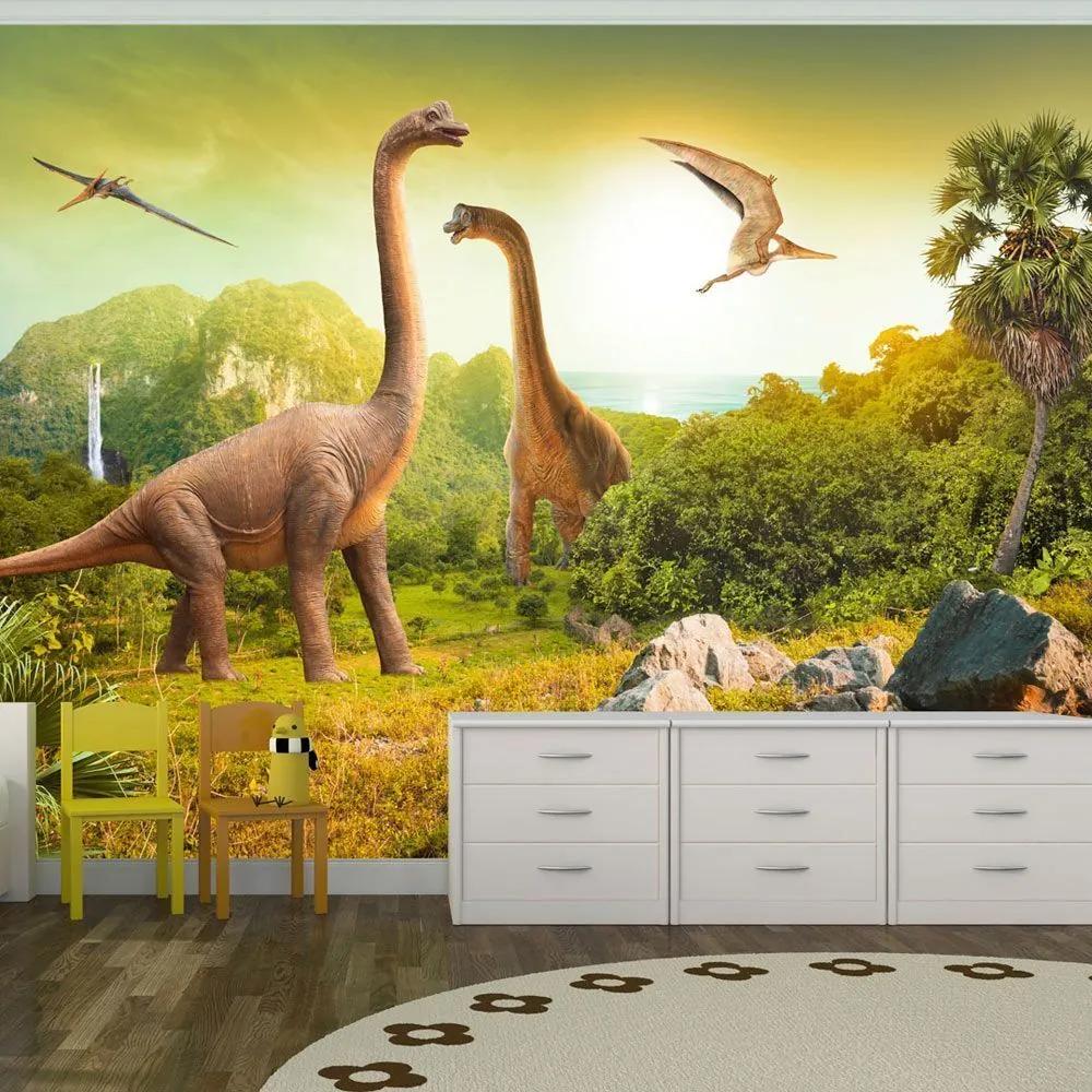Αυτοκόλλητη φωτοταπετσαρία - Dinosaurs - 343x245
