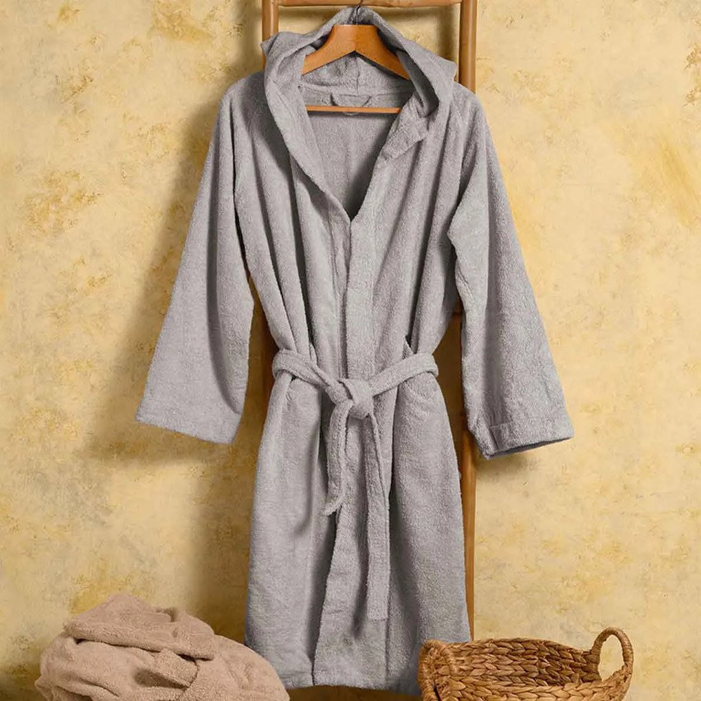 Μπουρνούζι Melinen Bloom Silver Γκρι XX-LARGE