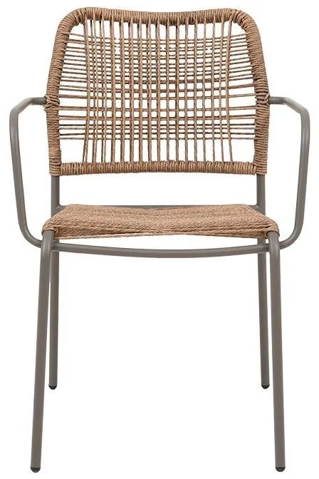 Καρέκλα Leana Fylliana Καφέ 56x59x80 εκ. 56x59x80 εκ.
