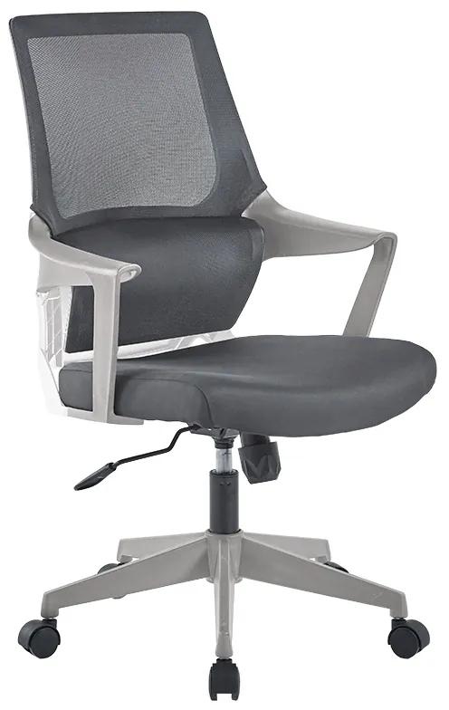 Καρέκλα γραφείου εγρασίας Fragrant pakoworld ύφασμα mesh γκρι - Ύφασμα - 254-000009
