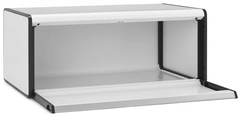 Κουτί ψωμιού Brabantia Fall Front 1003246, 18 l, 46,5x25 cm, Επιτοίχια τοποθέτηση, χωρίς δακτυλικά αποτυπώματα, Λευκό