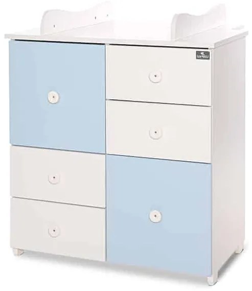 Συρταριέρα-Αλλαξιέρα  White + Baby Blue  83x47x96cm  10170110039A  Lorelli Bertoni