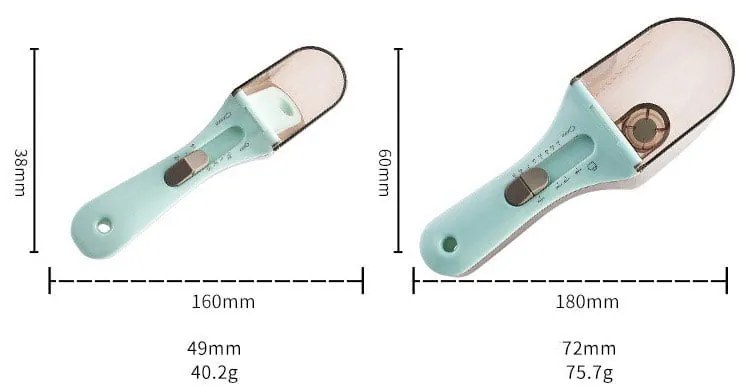 Ρυθμιζόμενη μεζούρα κουτάλι - Adjustable measuring spoon