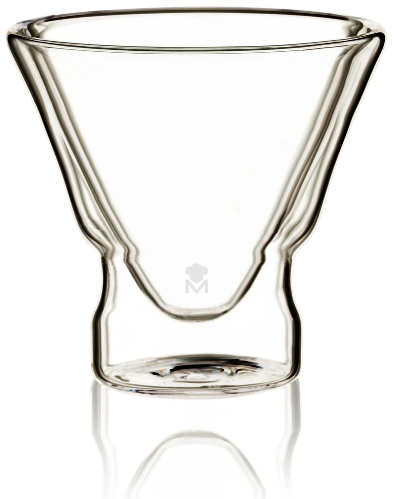 Ποτήρι Martini Σετ 2τμχ Γυάλινο Διάφανο Mixology Double Wall Bergner 230ml BGMP020202