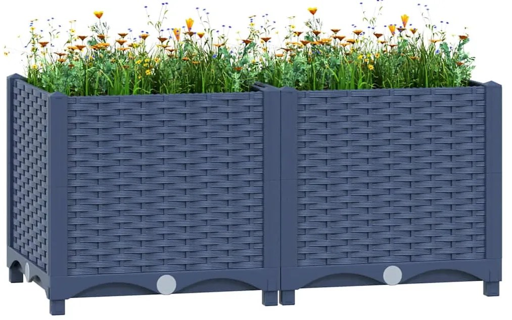 vidaXL Ζαρντινιέρα 80 x 40 x 38 εκ. από Πολυπροπυλένιο