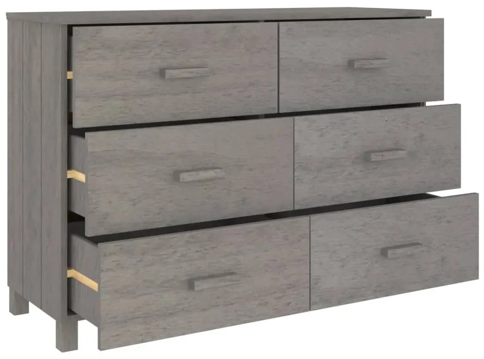 Συρταριέρα HAMAR Αν. Γκρι 113 x 40 x 80εκ. Μασίφ Ξύλο Πεύκου 340451
