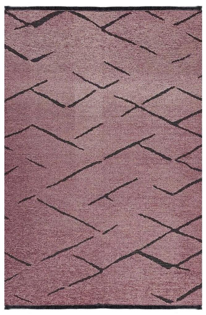 Χαλί σαλονιού CALLISTO C7674.06 με Κρόσια Σάπιο Μήλο-Μαύρο 160x230 εκ. 160x230x1 εκ.