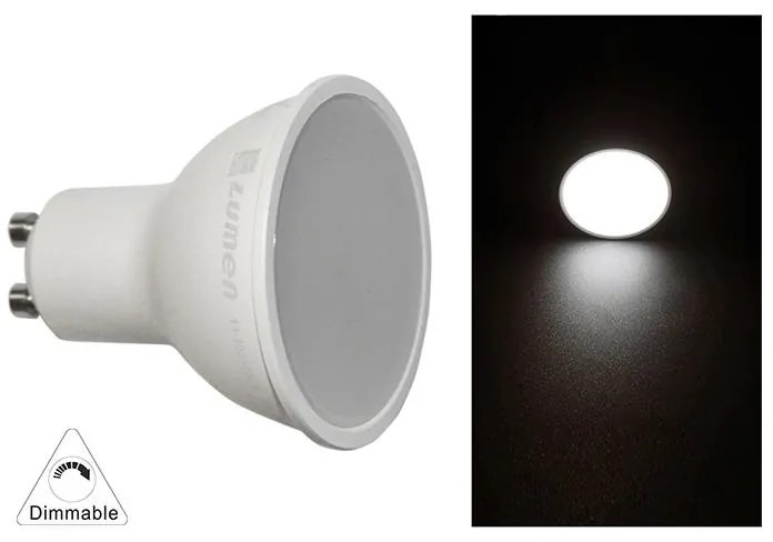 Adeleq Λάμπα LED GU10 5W 230V 105° Ντιμαριζόμενο Λευκό 4000Κ 13-1029519