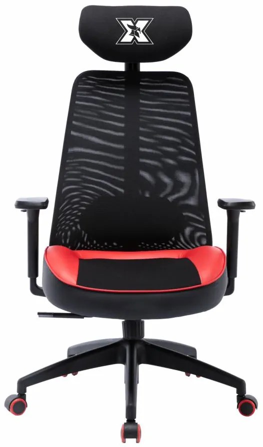 Serioux X-GC02-3D-R Scaun Καρέκλα Gaming με 3D χειρολαβές, Μαύρη/Κόκκινη