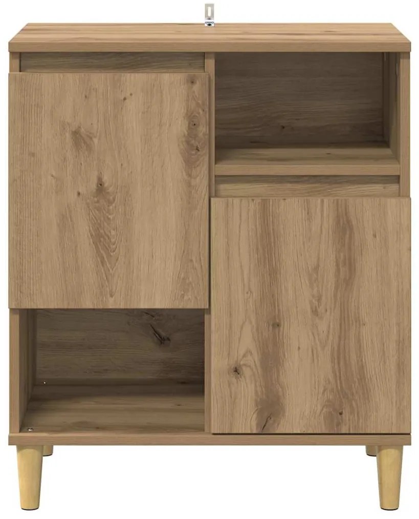 vidaXL Πλαϊνό γραφείο artisan δρυς 35 x 60 x 70 εκ Επεξεργασμένο ξύλο