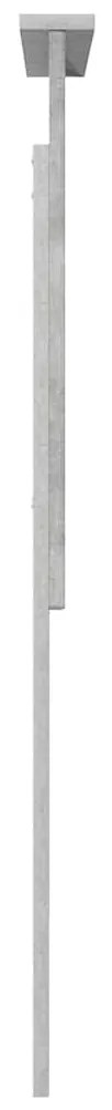 vidaXL Κεφαλάρι με κεφαλάρι Σκυρόδεμα Γκρι 80 cm Επεξεργασμένο ξύλο