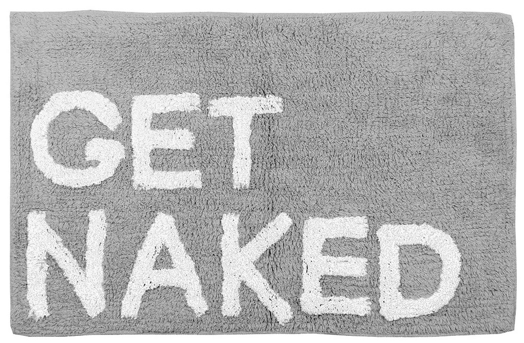 Ταπέτο Μπάνιου Βαμβακερό Γκρι Get Naked Estia 50x80εκ. 02-4309