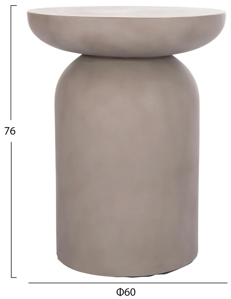 ΒΟΗΘΗΤΙΚΟ ΤΡΑΠΕΖΙ ANNA HM18160.03 FIBER CEMENT ΣΕ ΓΚΡΙ--Φ60x76Υεκ. - 0535706 - HM18160.03