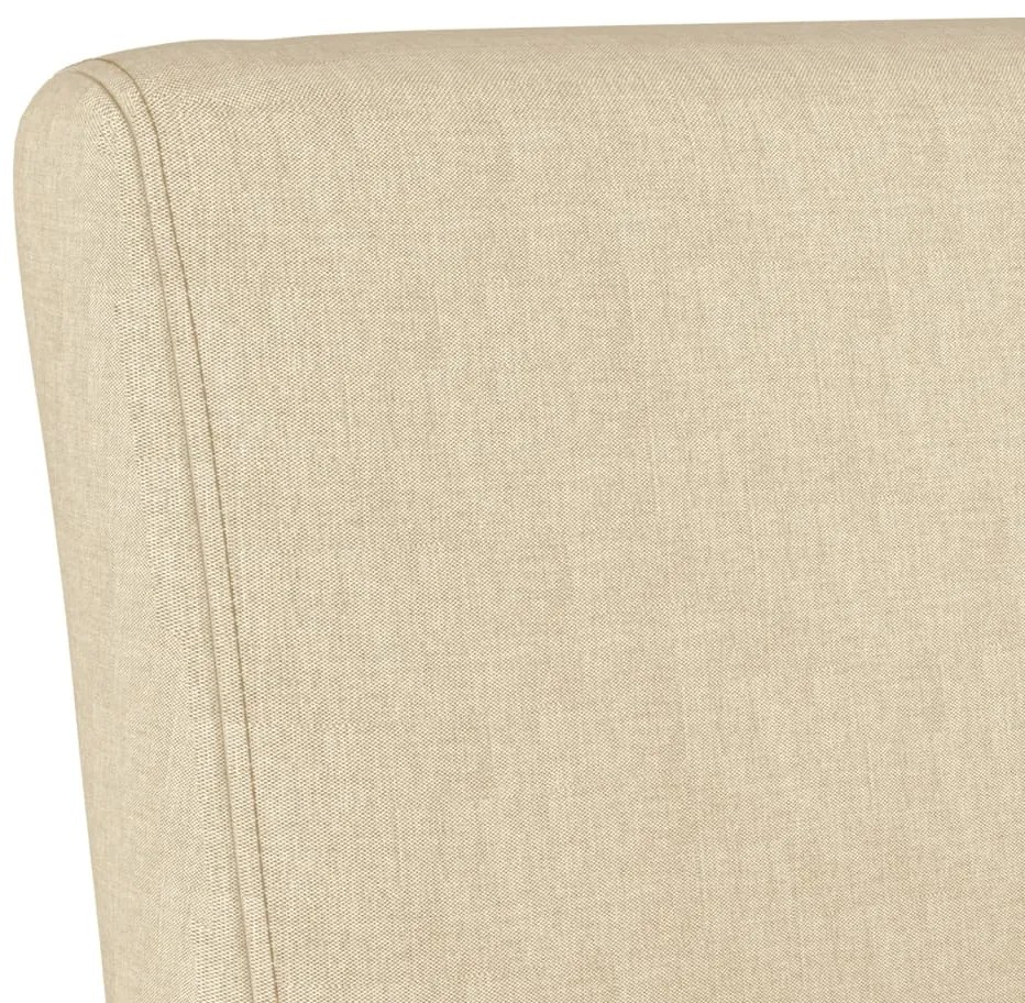 vidaXL Πολυθρόνα Κρεμ Βελούδινη