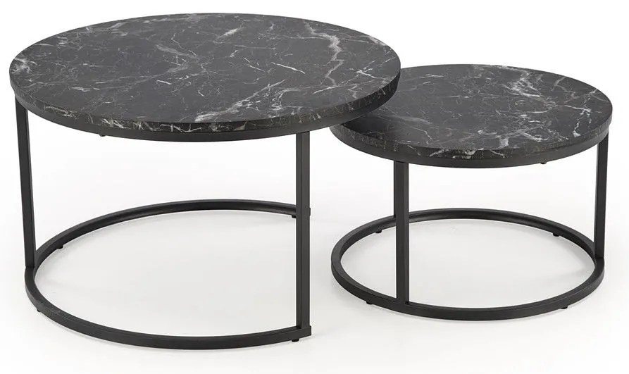 Uni 2 Τραπεζακι Σαλονιου Γκρι Μαρμαρο 120x60x45